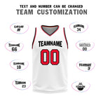 Custom White Red Black Detroit City Edition Personalized Reversible Basketball Set Sports Basketball Jersey BBJ01R-D0610-9