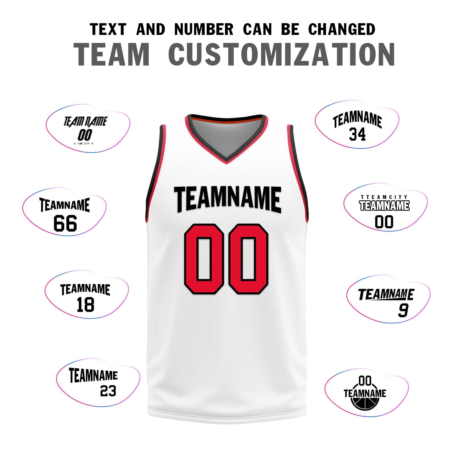 Custom White Red Black Detroit City Edition Personalized Reversible Basketball Set Sports Basketball Jersey BBJ01R-D0610-9
