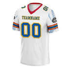 Custom White Pittsburgh Football Jersey and Sports Shoes Combo Offer Personalized Combo ZH-D025008-31