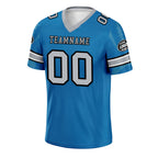 Custom Blue Detroit Personalized Authentic Football Jersey FBJ02-D025033-9
