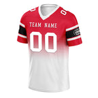 Custom Red White Kansas City Personalized Authentic Football Jersey FBJ02-D020249-18