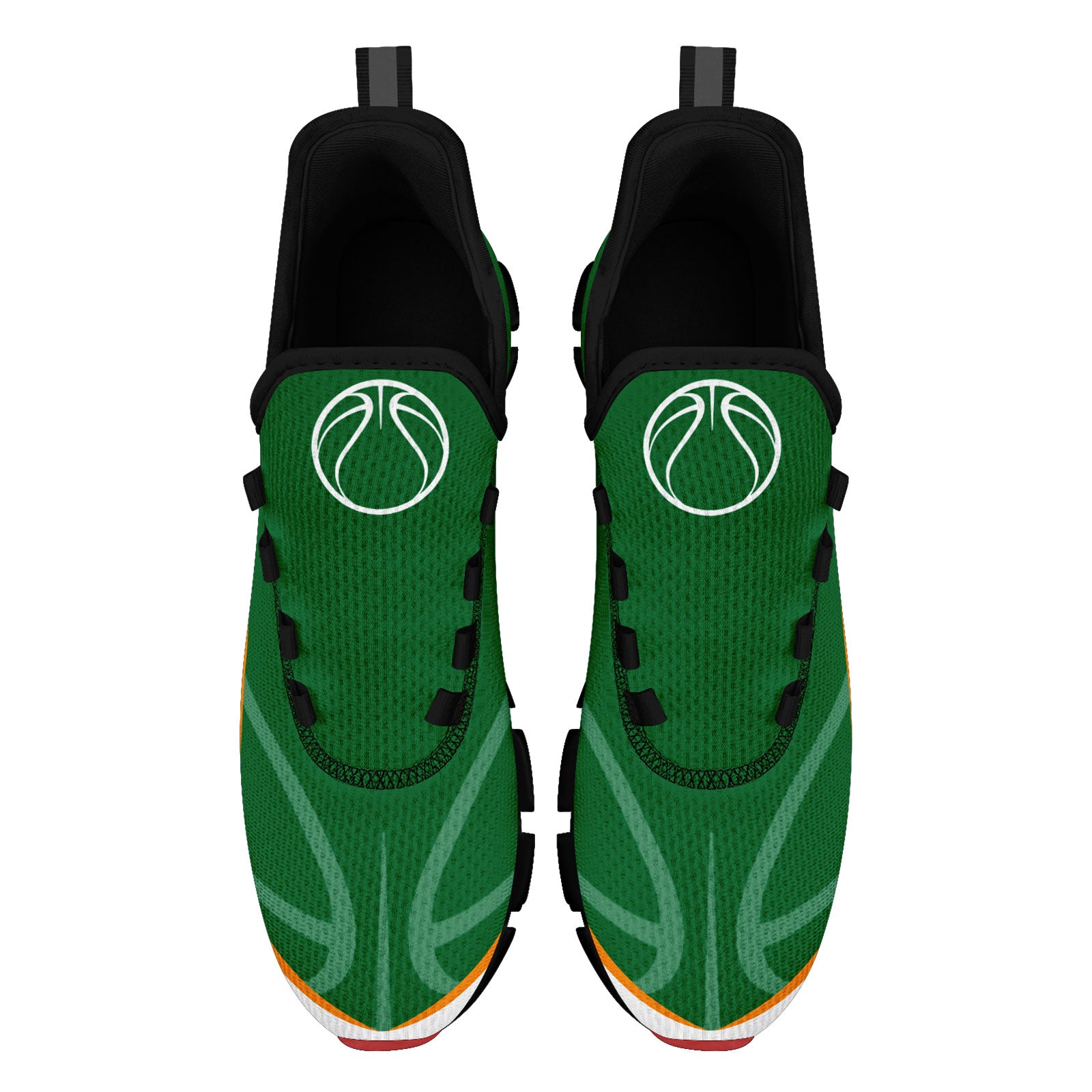 Custom Green Orange Maxsoul Shoes Personalized Sneaker FN003XD-D020391-18