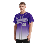 Custom Purple White Fade Fashion Personalized Authentic Baseball Jersey BSBJ01-D0a70eb
