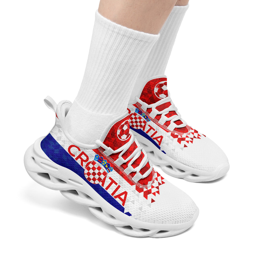 Custom Croatia 2026 World Cup Sneakers DIY Country Flag Running Shoes Lightweight Sport Shoes Gift for Football Fans Personalized Team Name and Logo FN003-F009104-4