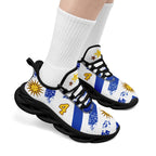 Custom Uruguay 2026 World Cup Sneakers DIY Country Flag Running Shoes Lightweight Sport Shoes Gift for Football Fans Personalized Team Name and Logo FN003-F009122-3