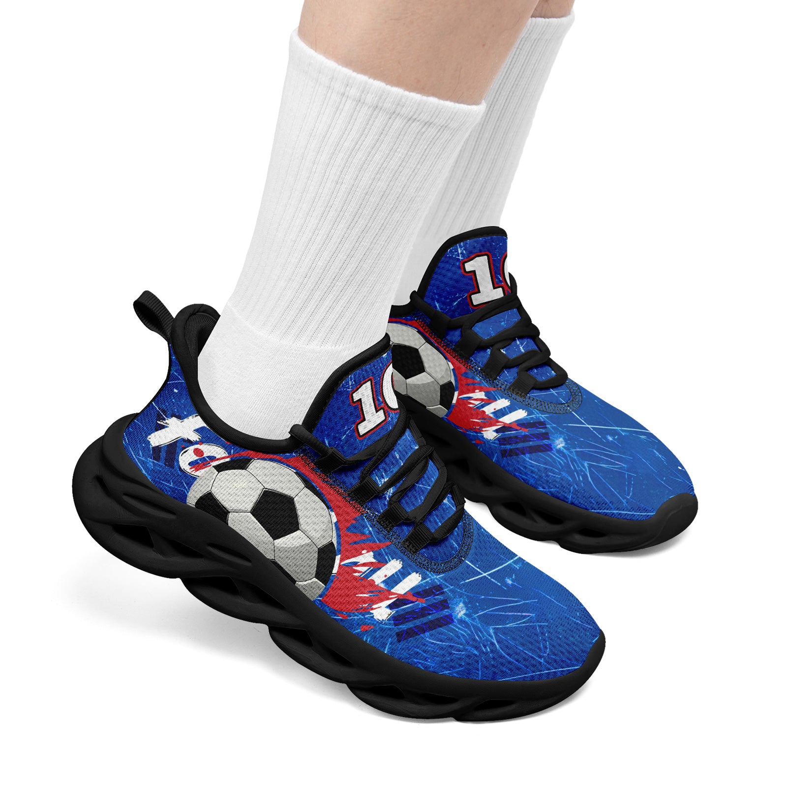 Custom South Korea 2026 World Cup Sneakers DIY Country Flag Running Shoes Lightweight Sport Shoes Gift for Football Fans Personalized Team Name and Logo FN003-F009054-3