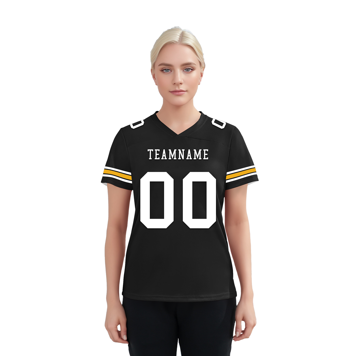 Custom Black Classic Style Personalized Authentic Football Jersey FBJ02-bd0a70a8
