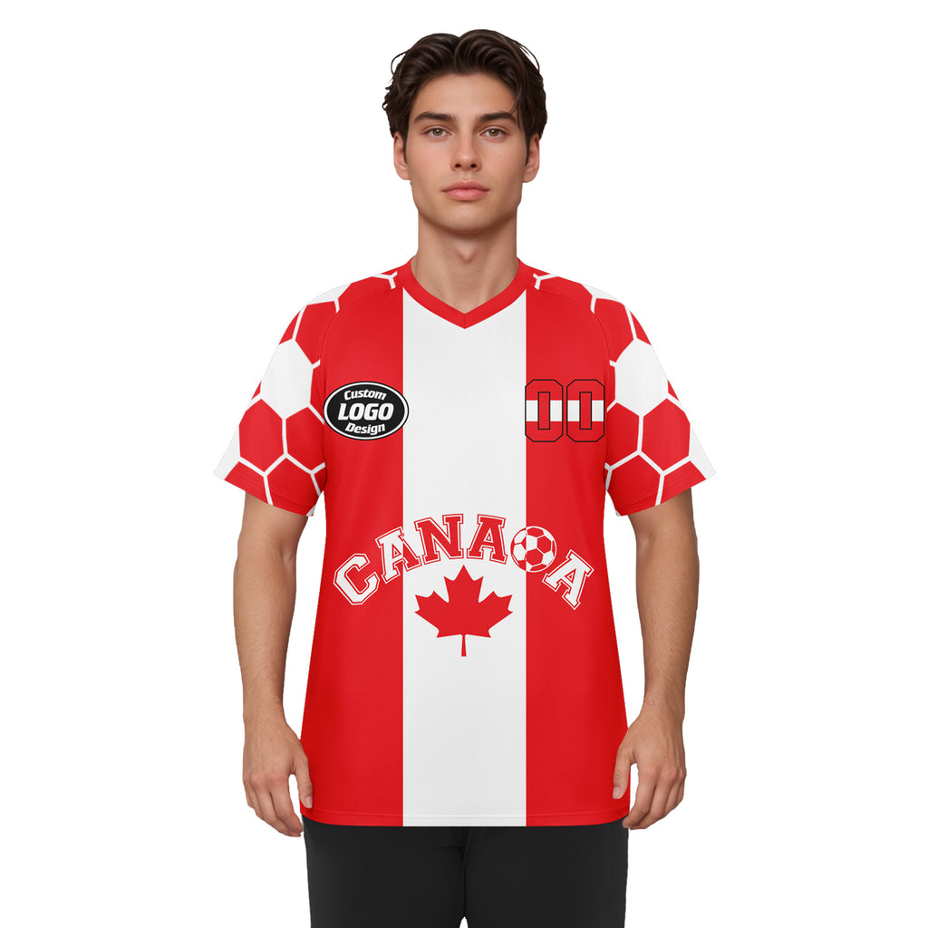 Custom Canada 2026 World Cup Football Shirt Customized Soccer Jersey for Fans Add Your Name & Number FZ190-F023094-3