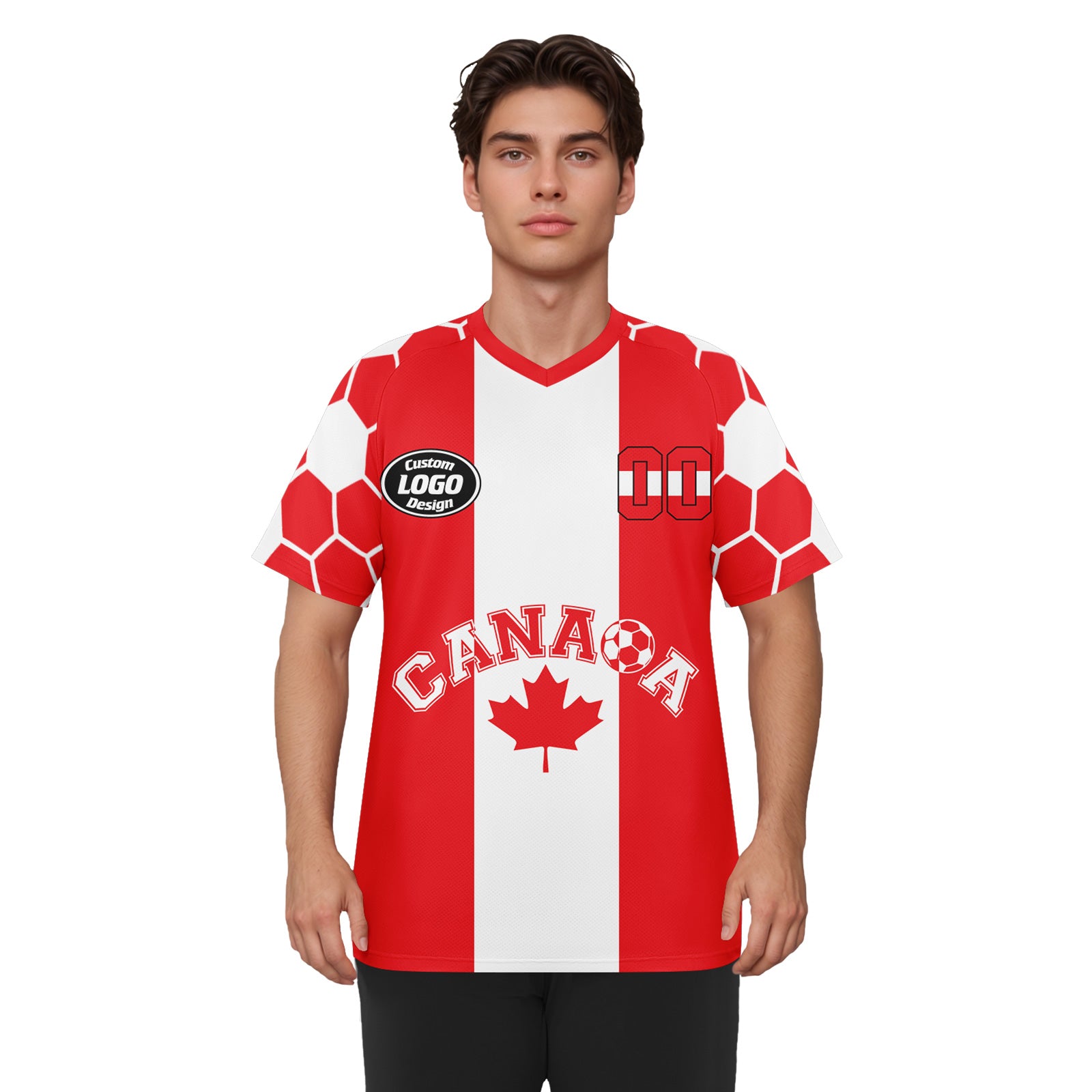 Custom Canada 2026 World Cup Football Shirt Customized Soccer Jersey for Fans Add Your Name & Number FZ190-F023094-3