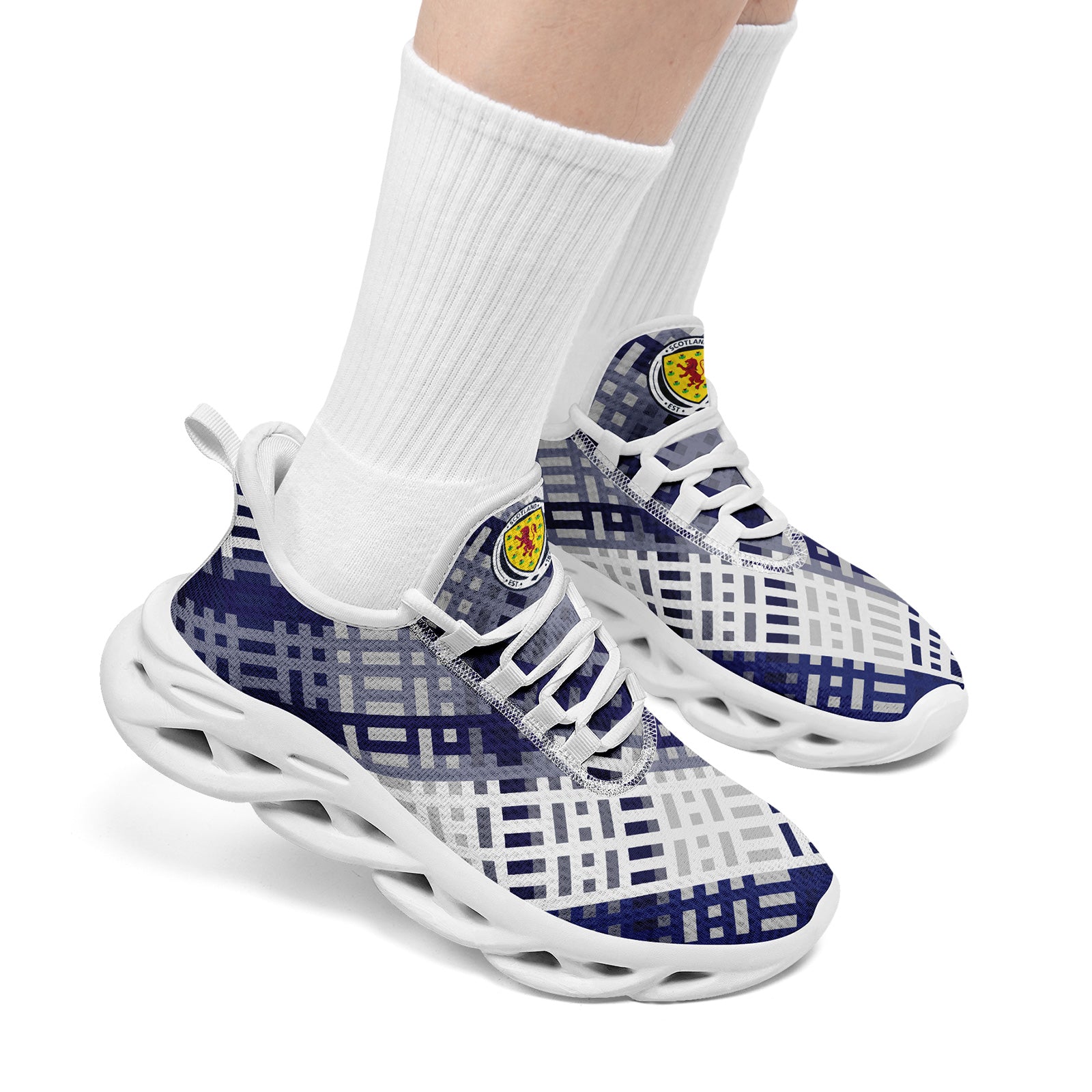 Custom Scotland 2026 World Cup Sneakers DIY Country Flag Running Shoes Lightweight Sport Shoes Gift for Football Fans Personalized Team Name and Logo FN003-F020027-4