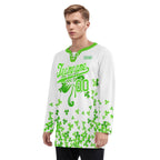 Custom Four-leaf clover Personalized Hockey Jersey HCKJ01-E0615-4