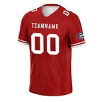 Custom Red White San Francisco Football Jersey and Firesoul Sports Shoes Combo Offer Personalized Combo ZH-D020273-25