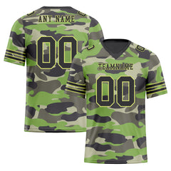 Custom Camo Personalized Authentic Football Jersey FBJ02-D06116