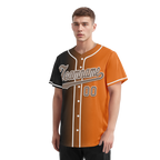 Custom Grey Orange Gradient Fashion Personalized Authentic Baseball Jersey BSBJ01-D0a7097