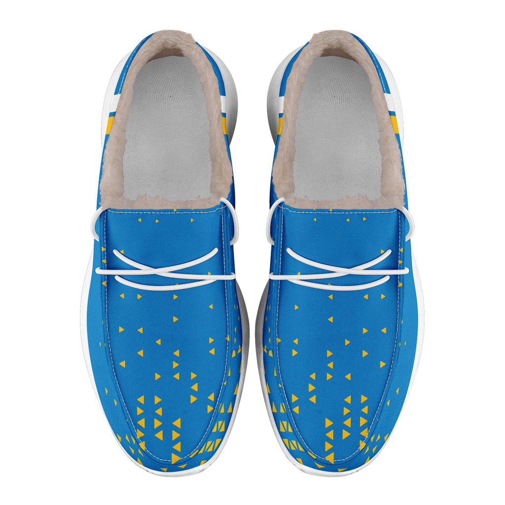 Custom Blue Yellow Los Angeles Shoes Personalized Sneaker FN042-D020279-22