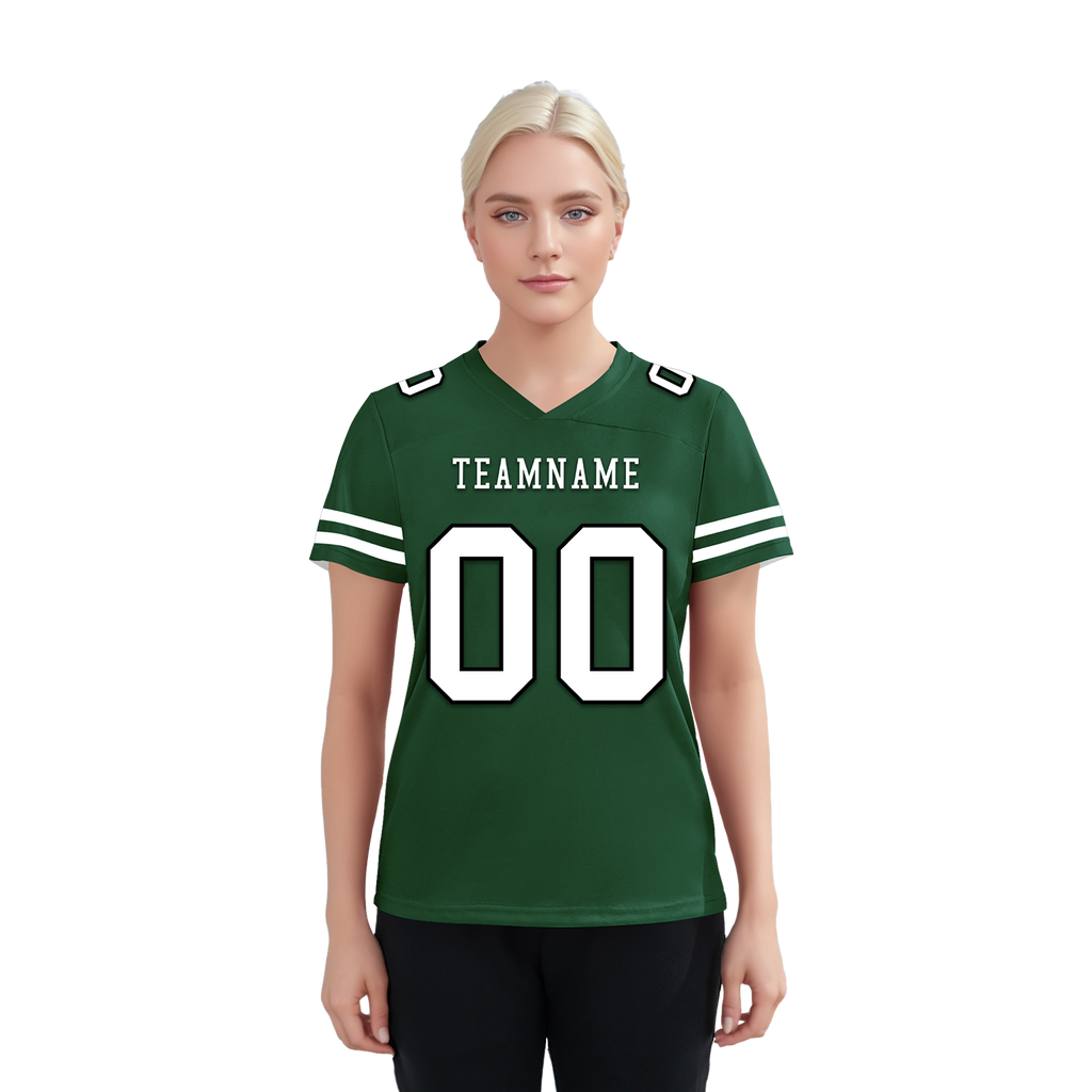 Custom Green Classic Style Personalized Authentic Football Jersey FBJ02-bd0a70a9