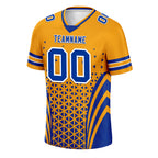 Custom Yellow White California Personalized Authentic Football Jersey FBJ02-D023033-15