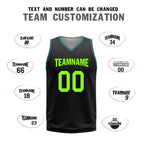 Custom Black Green Boston City Edition Personalized Reversible Basketball Set Sports Basketball Jersey BBJ01R-D0610-2-COOLMAX