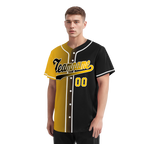 Custom Yellow Black Gradient Fashion Personalized Authentic Baseball Jersey BSBJ01-D0a7a00