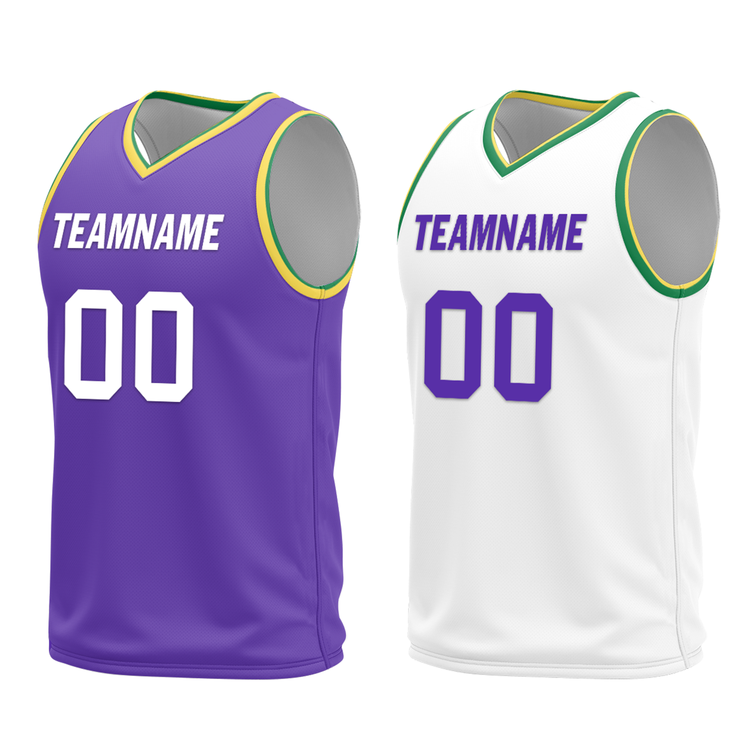 Custom Purple White Classic Style Reversible Basketball Uniform Personalized Ordinary BBJR-D017047