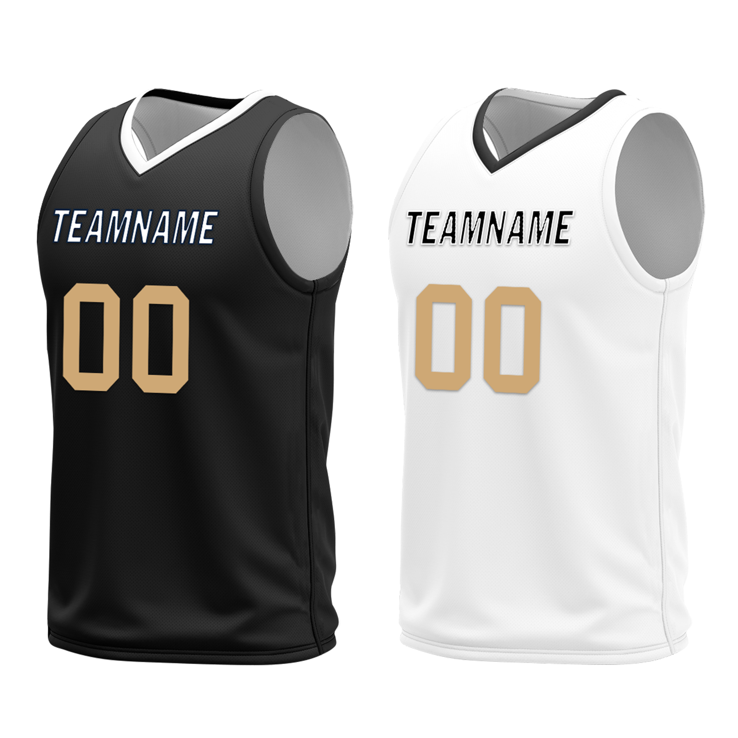 Custom Black White Classic Style Reversible Basketball Uniform Personalized Ordinary BBJR-D017044