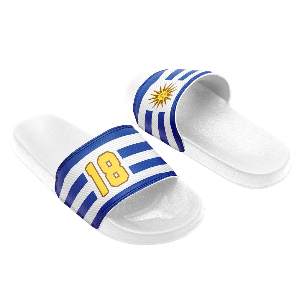Custom Uruguay 2026 World Cup Sneakers DIY Country Flag Running Shoes Lightweight Sport Shoes Gift for Football Fans Personalized Team Name and Logo FN056-F009113-4