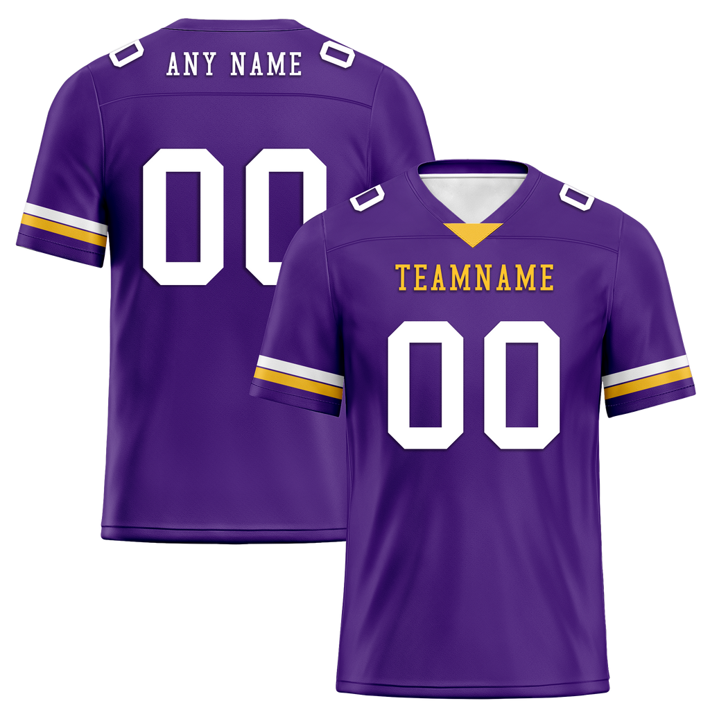 Custom Purple Classic Style Personalized Authentic Football Jersey FBJ02-bd0a7009