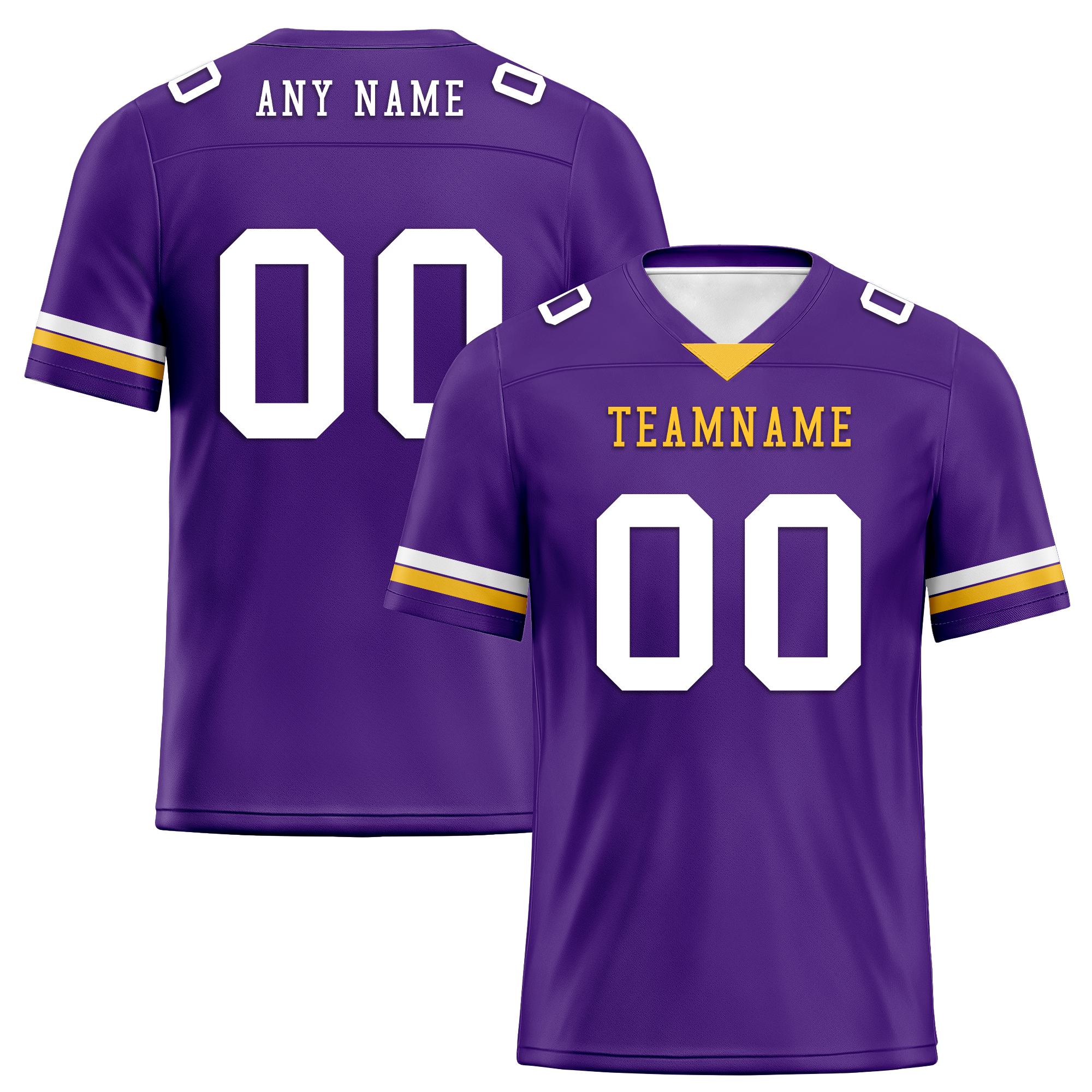 Custom Purple Classic Style Personalized Authentic Football Jersey FBJ02-bd0a7009