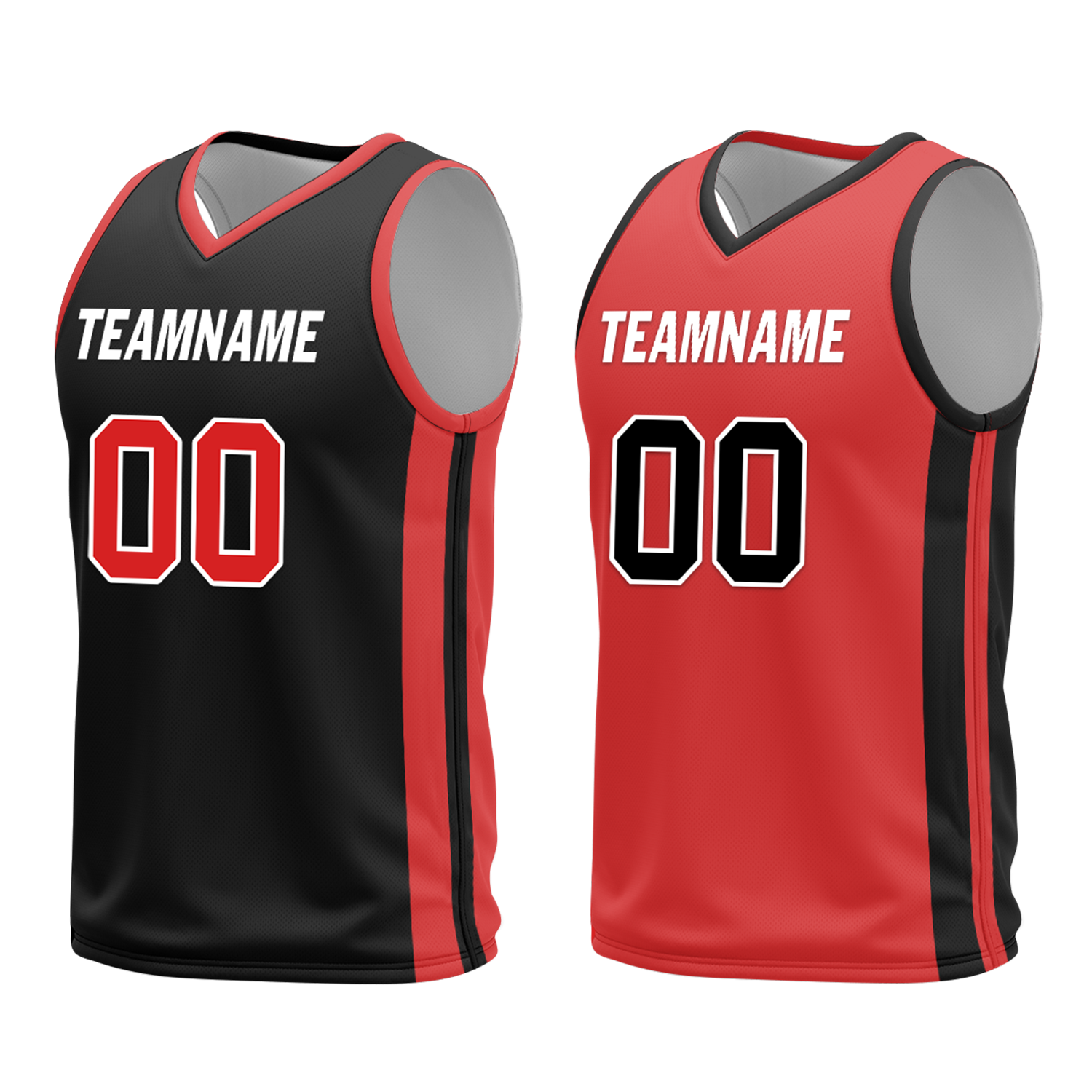 Custom Black White Classic Style Reversible Basketball Uniform Personalized COOLMAX BBJR-D017006