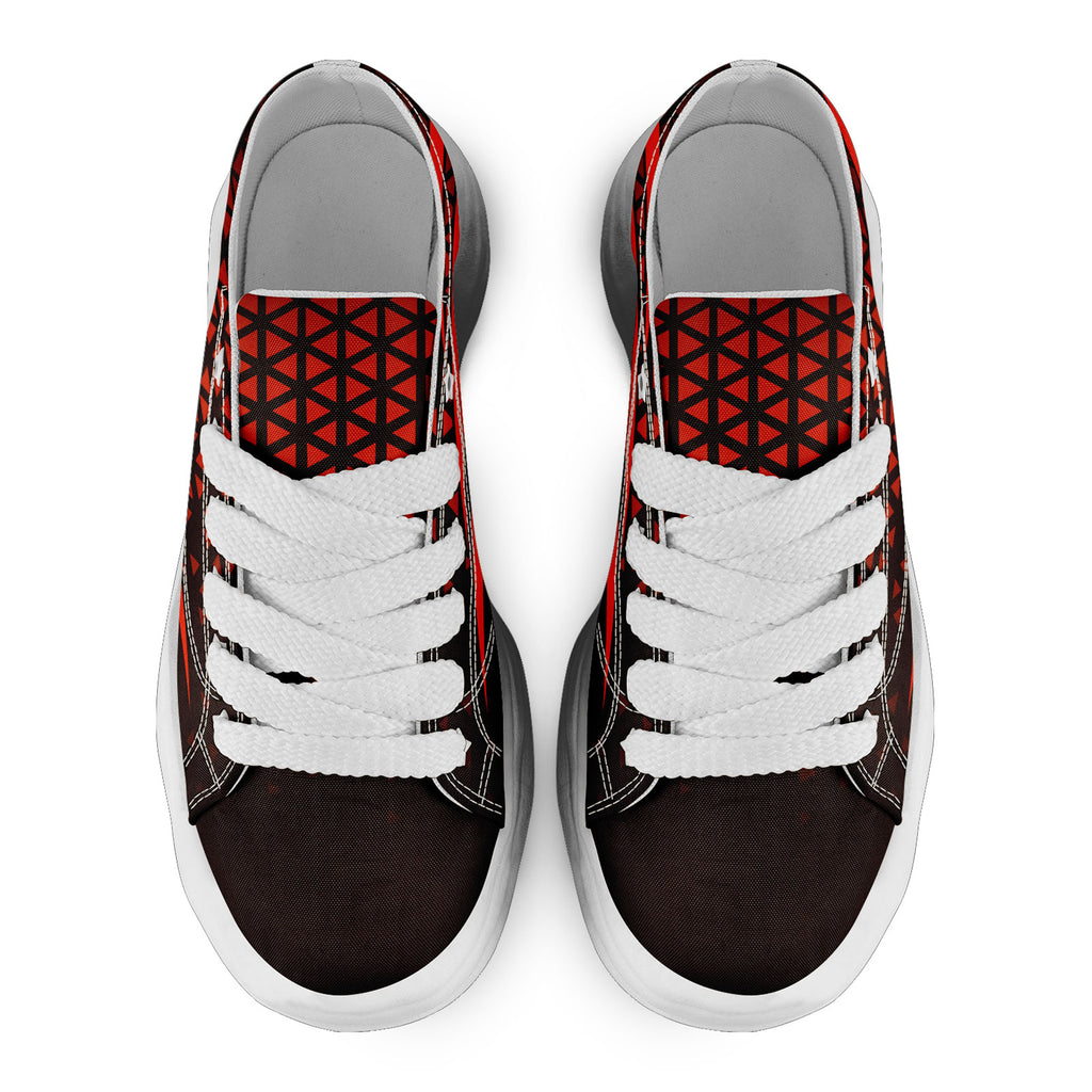 Custom Black Orange Ohio Shoes Personalized Sneaker FN038-D023003-8