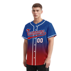 Custom Blue Red Fade Fashion Personalized Authentic Baseball Jersey BSBJ01-D0a70bd