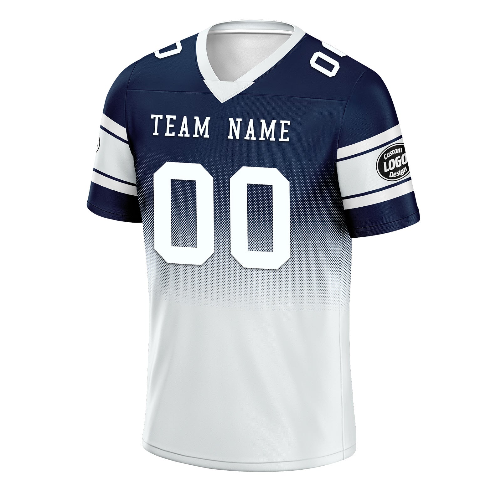 Custom Blue White Dallas Personalized Authentic Football Jersey FBJ02-D020249-9