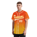 Custom Yellow Orange Fade Fashion Personalized Authentic Baseball Jersey BSBJ01-D0a70c8