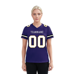 Custom Purple Classic Style Personalized Authentic Football Jersey FBJ02-bd0a70cb