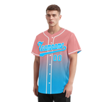 Custom Pink Blue Fade Fashion Personalized Authentic Baseball Jersey BSBJ01-D0a70f8