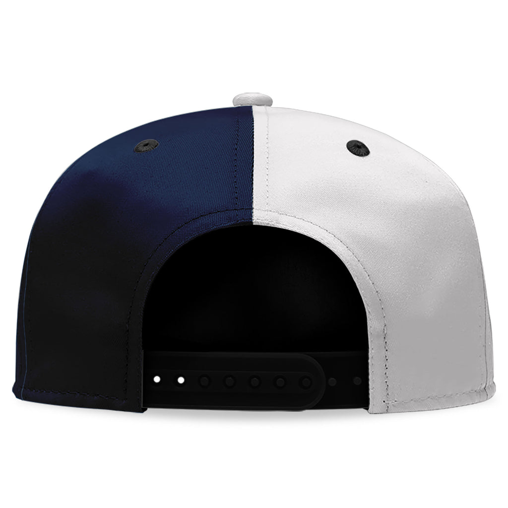 Custom Deep Blue White Texas Hat Sport Design Cap Stitched Adjustable Personalized PR067B-D028017-5