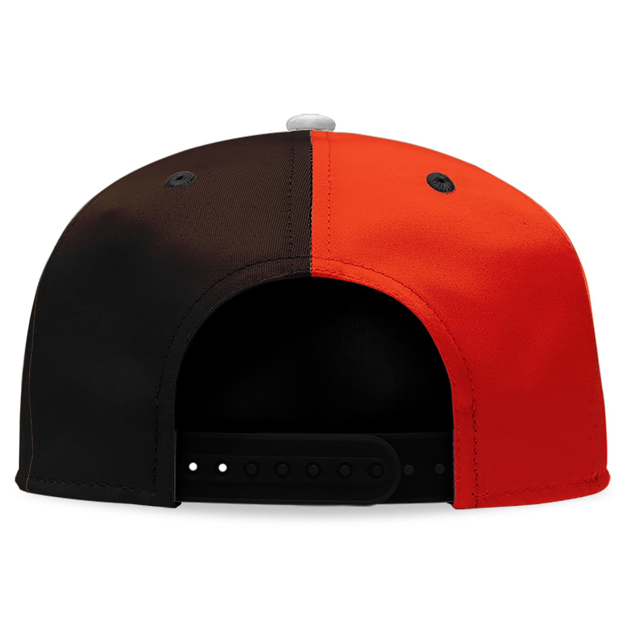 Custom Orange Brownish Red Ohio Hat Sport Design Cap Stitched Adjustable Personalized PR067B-D028017-20