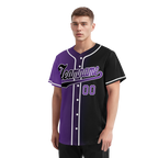 Custom Purple Black Gradient Fashion Personalized Authentic Baseball Jersey BSBJ01-D0a7090