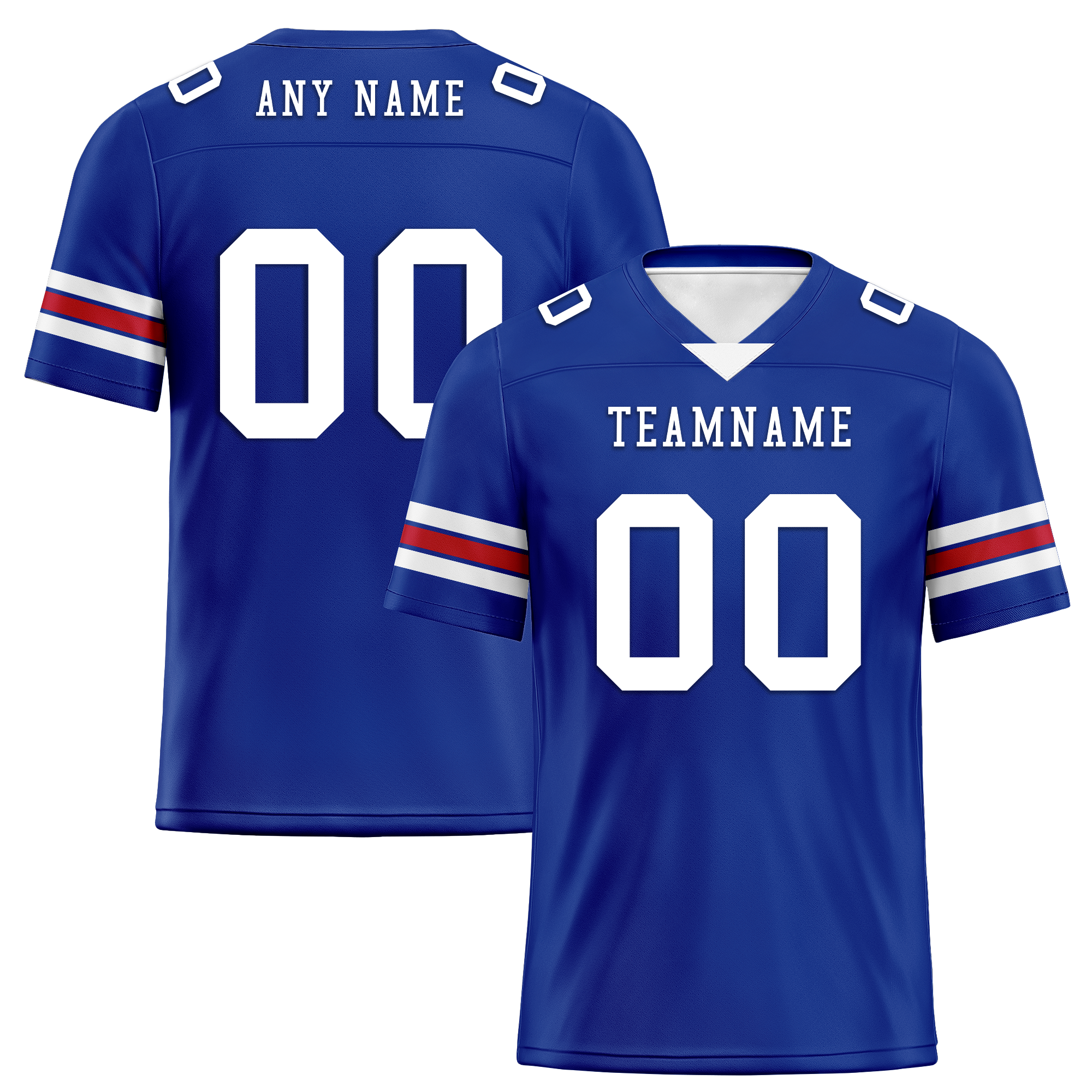Custom Blue Classic Style Personalized Authentic Football Jersey FBJ02-bd0a70aa