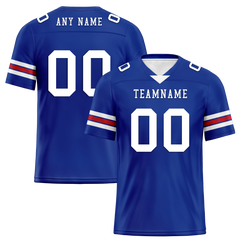 Custom Blue Classic Style Personalized Authentic Football Jersey FBJ02-bd0a70aa