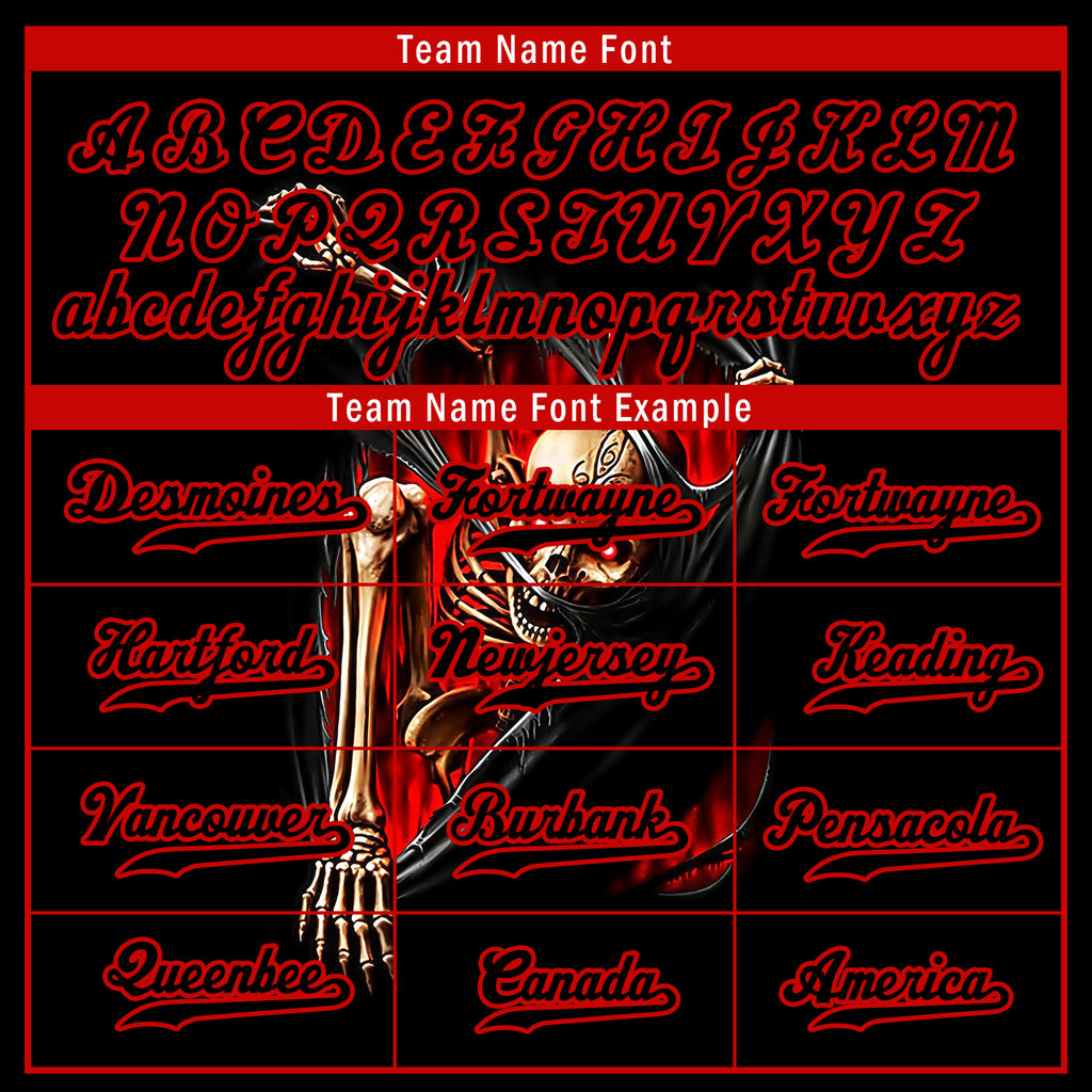 Custom Gothic Personalized Authentic Baseball Jersey BSBJ01-E06001