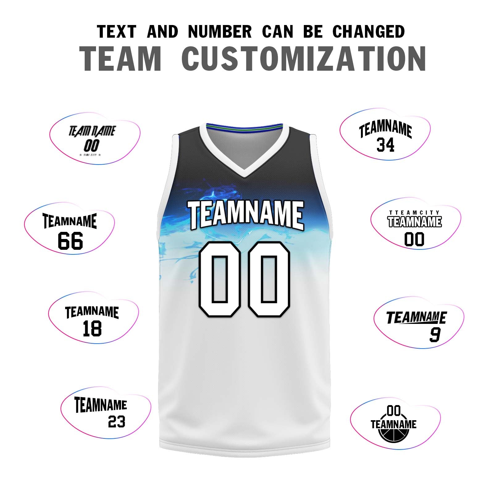 Custom Gradient Blue White Minnesota City Edition Personalized Reversible Basketball Set Sports Basketball Jersey BBJ01R-D0610-18