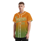 Custom Orange Green Fade Fashion Personalized Authentic Baseball Jersey BSBJ01-D0a70b9