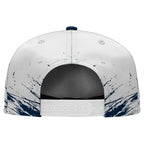 Custom White Blue New England Football Jersey and Hat Combo Offer Personalized Combo ZH-D020326-26