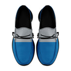 Custom Blue Gray Detroit Jacket and Sports Shoes Combo Offer Personalized Combo ZH-D020294-11