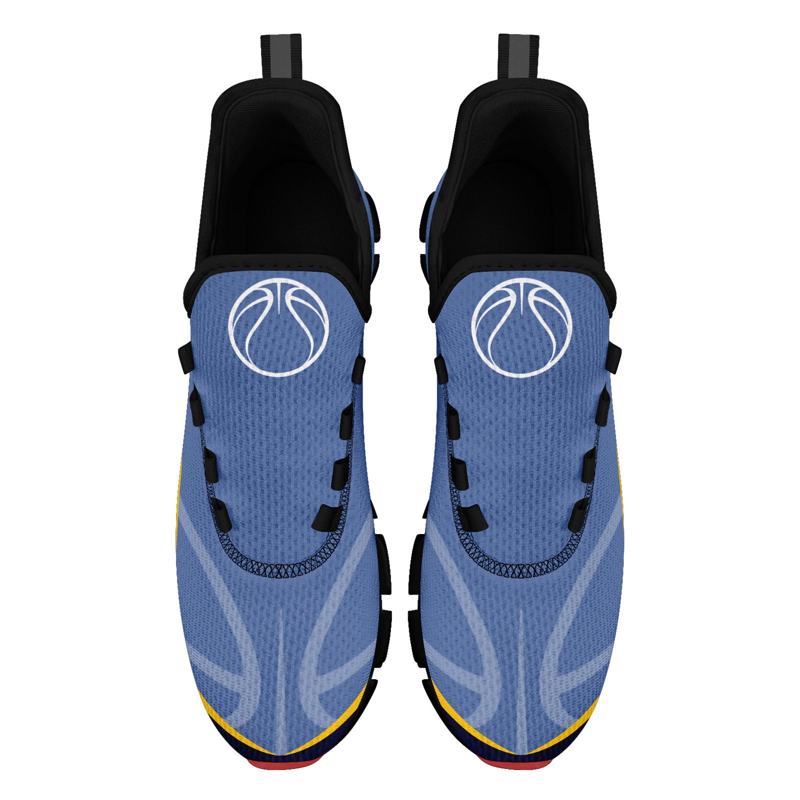 Custom Blue Yellow Maxsoul Shoes Personalized Sneaker FN003XD-D020391-11