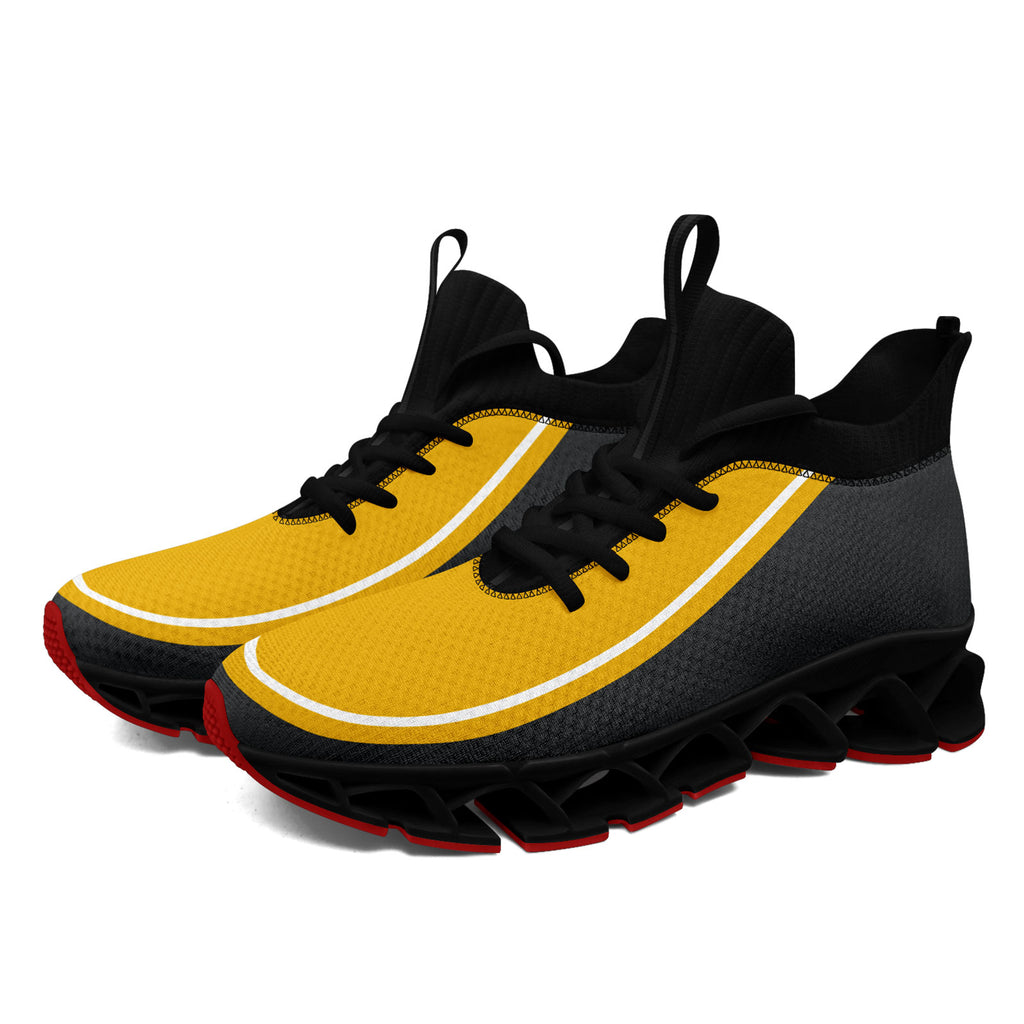 Custom Yellow Dark Gray Maxsoul Shoes Personalized Sneaker FN030XD-D020388-1