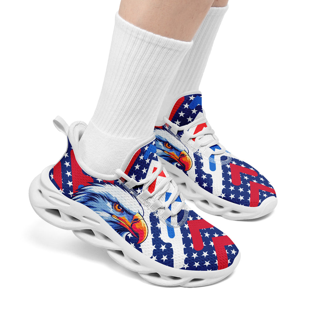 Custom United States 2026 World Cup Sneakers DIY Country Flag Running Shoes Lightweight Sport Shoes Gift for Football Fans Personalized Team Name and Logo FN003-F018032-3