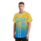 Custom Yellow Blue Fade Fashion Personalized Authentic Baseball Jersey BSBJ01-D0a70fc