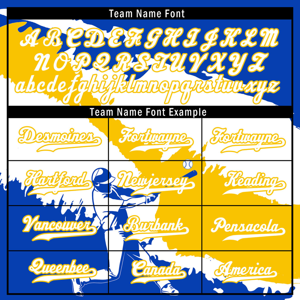 Custom Blue White Yellow Uruguayan Flag Personalized Authentic Baseball Jersey BSBJ01-E06022-7